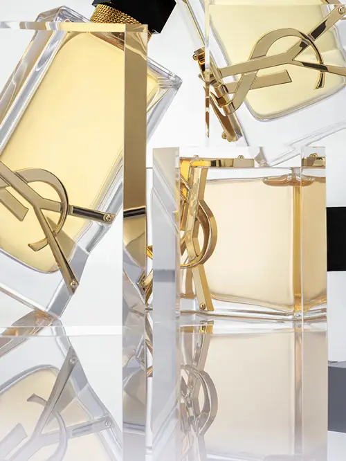 photo de cosmetiques - photographe parfum YSL - Libre, studio Aurélia Cordiez photographe produit