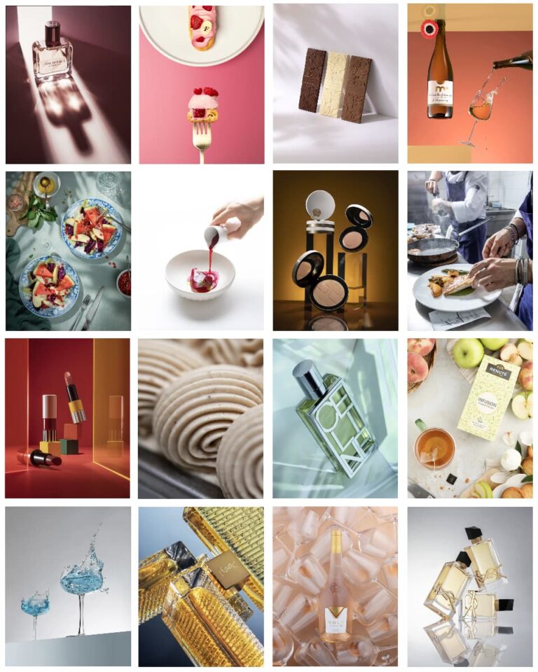 Mosaïque de photos culinaires – studio Aurélia Cordiez