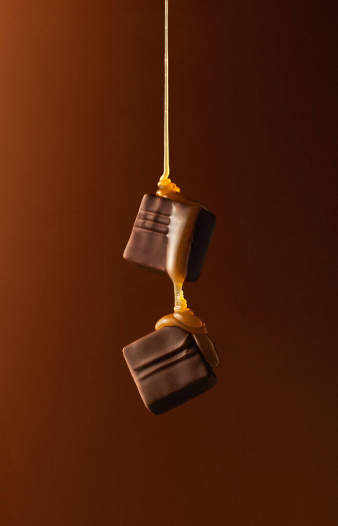 photo de présentation de chocolat artistique réalisée en studio par aurelia cordiez